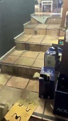 El restaurante Suite 22 se inunda por la tormenta caída en Valladolid