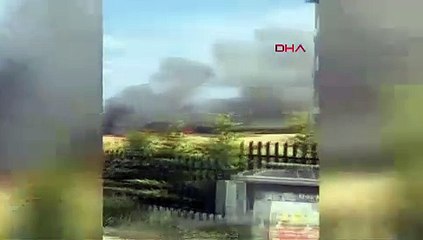 BURSA Akıma kapılan kuşlardan kaynaklandığı değerlendirilen yangında ekili 80 dönüm buğday yandı