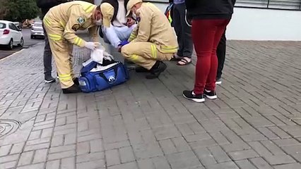 Motociclista fica ferido após bater com Prisma na Rua General Osório