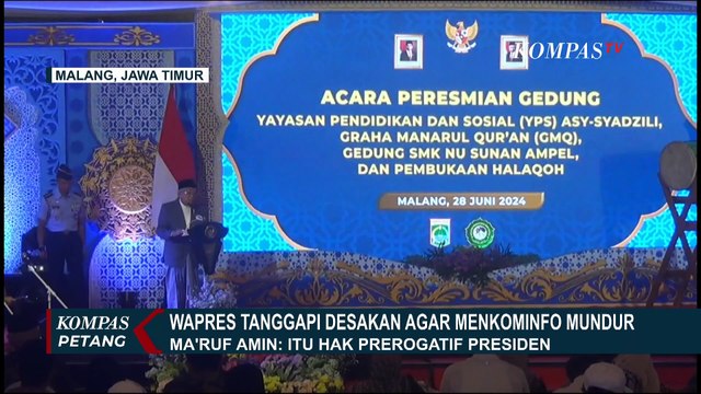 Menkominfo Budi Arie Didesak Mundur, Ma'ruf Amin: Itu Hak Prerogatif Presiden