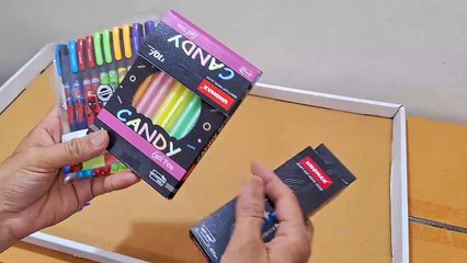 Unboxing and Review of Unomax Disney Gel Pen, Candy gel pen Waterproof Ink Trendy And Attractive Disney Designs
