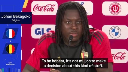 Belgium fans booing was not necessary - Bakayoko