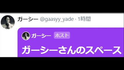 6月29日17時ガーシーXスペース