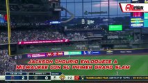 ¡Jackson Chourio enloquece a Milwaukee con su primer grand slam!