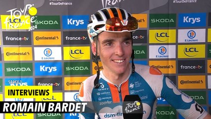 Post-race interview - Romain Bardet - Stage 1 - Tour de France 2024