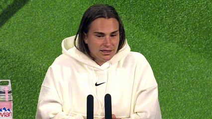 Tennis - Wimbledon 2024 - Aryna Sabalenka: "I have a very rare shoulder injury..."