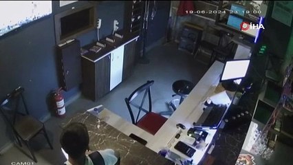 Oyun konsolu hırsızlığı saniye saniye kaydedildi