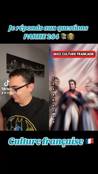 Je réponds aux questions PARTIE 264 (Culture française) ‍