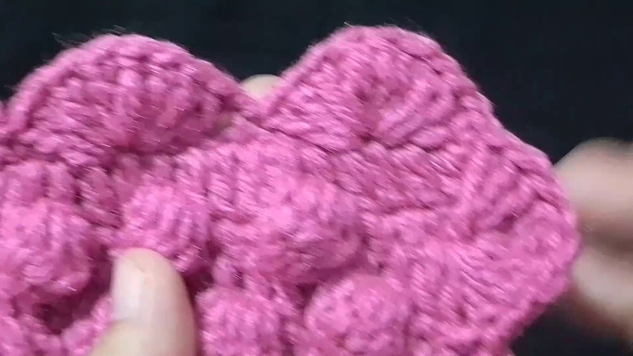 Easy Crochet Bubble Pattern for baby blanket, shawl, scarf, bag, sweater pattern