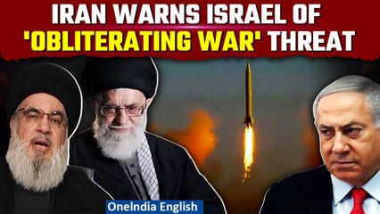 Download Video: Iran Issues Dire Warning: 'Obliterating War' Threat to Israel Over Lebanon Attack; Tensions Soar