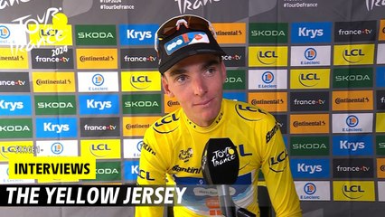 Post-race interview - Yellow Jersey - Stage 1 - Tour de France 2024