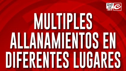 Las declaraciones de Laudelina impulsaron un impresionante operativo