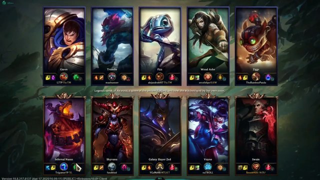 Swain Vs Ziggs Supp - League Of Legends Ranked Gameplay 12 2020 04 27