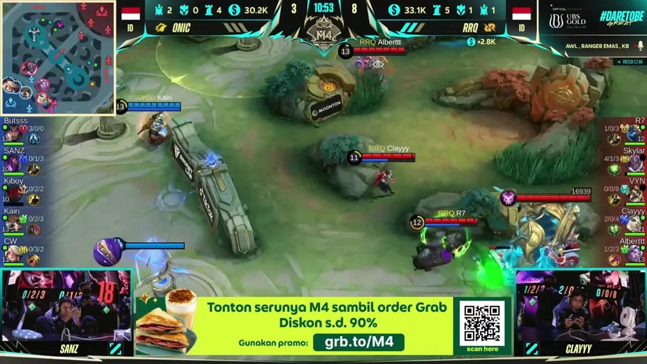 ONIC vs RRQ mobile legend