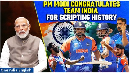 PM Modi Congratulates Team India For Historic T20 World Cup Win | India Wins T20 World Cup Final