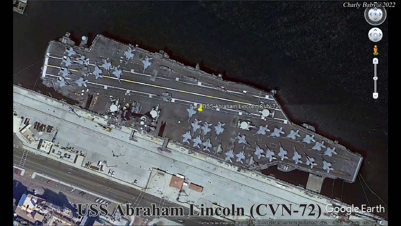 Google Earth: Aircraft Carriers in 2022
