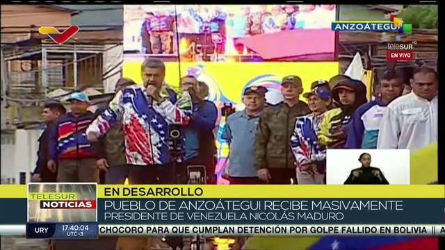 ¡Bajo la lluvia! El pueblo de Anzoátegui recibe masivamente al Pdte. Nicolás Maduro