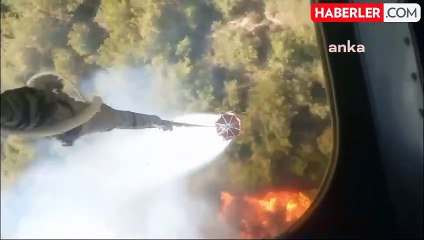 İzmir'de Orman Yangınına Havadan ve Karadan Müdahale Ediliyor