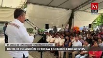 El gobernador de Chiapas entrega espacios educativos en Tapachula