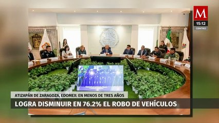 El robo de vehículos en Atizapán de Zaragoza ha disminuido en un 76.2 por ciento en tres años