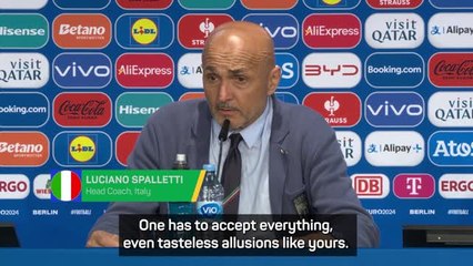 Spalletti lashes out at journalist for 'tasteless' question after Italy's Euros exit
