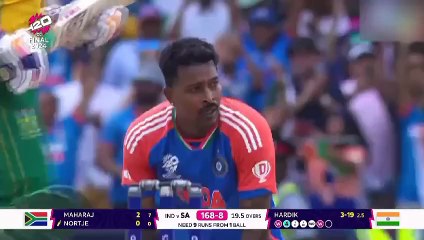Winning moment by team India
