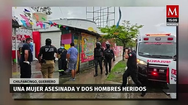 Un tiroteo en Chilpancingo resultó en la muerte de una mujer y dos hombres heridos