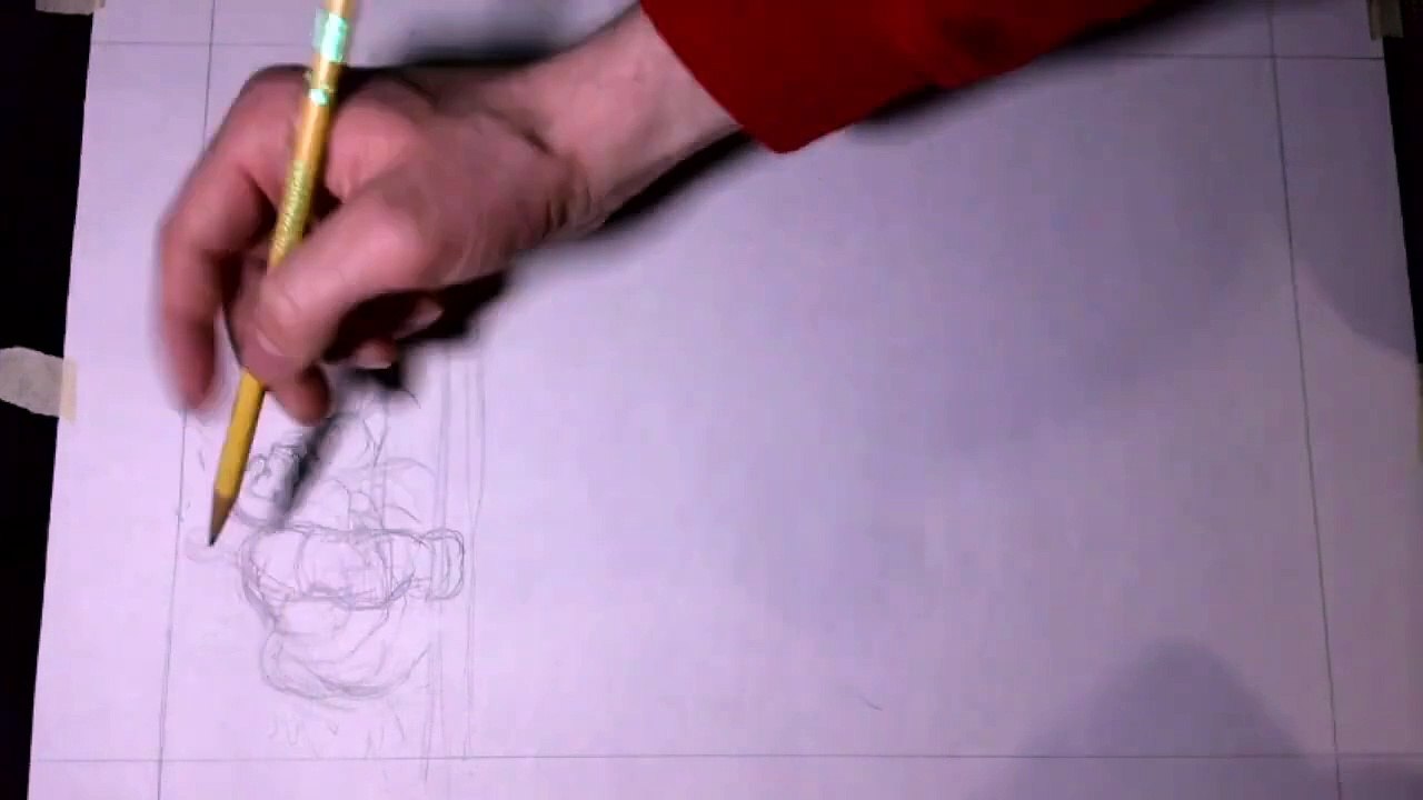 Art Timelapse: Penciling Book 2 Page 4 in 12 minutes