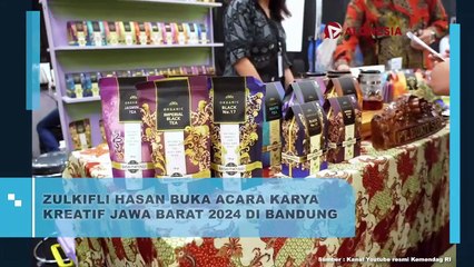 Zulkifli Hasan Buka Acara Kreatif Jawa Barat 2024 di Bandung