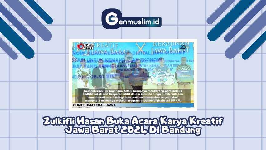 MENDAG Zulikifli Hasan Buka Acara karya Kreatif Jawa Barat 2024 di Bandung