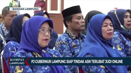 Tegas! PJ Gubernur Lampung Siap Tindak ASN Terlibat Judi Online