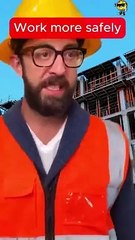 Work more Safely - TRY NOT TO LAUGH  #adamrose #construction #constructionworker #funnywork #funny