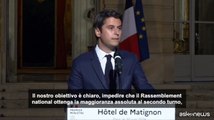 Francia, Attal: Nessun voto deve andare al Rassemblement national