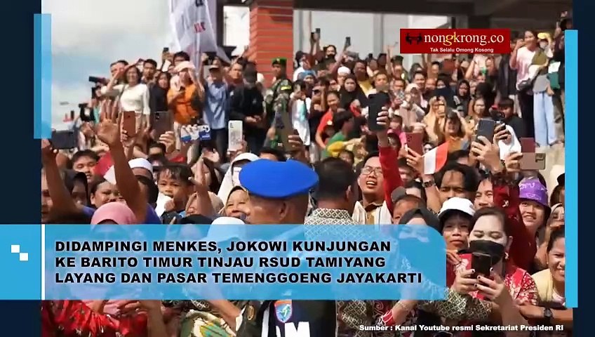 Jokowi Kunjungan ke Rumah Sakit dan Pasar di Barito Timur