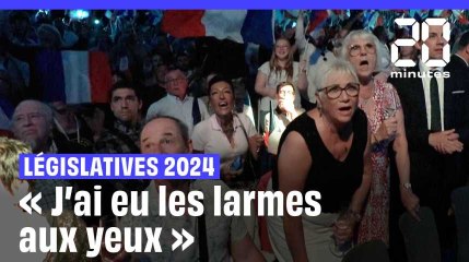 Résultats législatives 2024 :  Les militants du Rassemblement national exultent