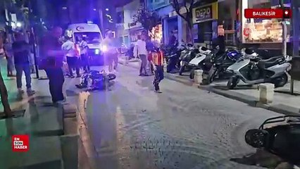 Bandırma'da meydana gelen motosiklet kazası