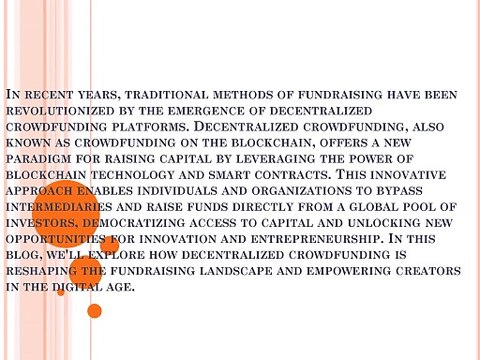 Decentralized Crowdfunding with Professionals at DAISY_ Redefining Fundraising for the Digital Age