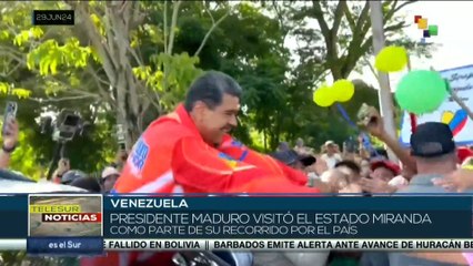 Pdte. Maduro visitó el estado Miranda como parte de su recorrido por el país