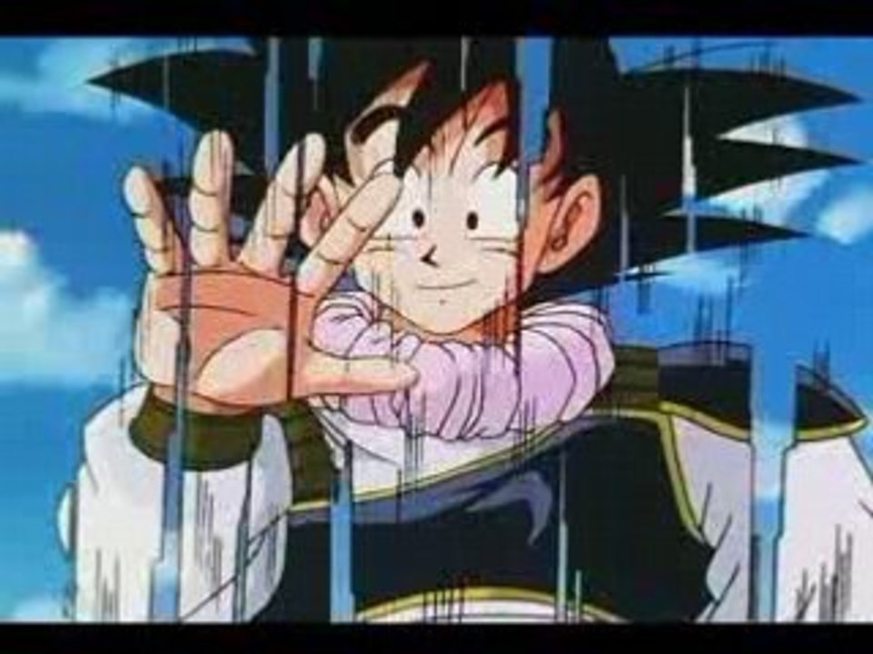 DBZ - Goku shows everybody the Instant Transmission