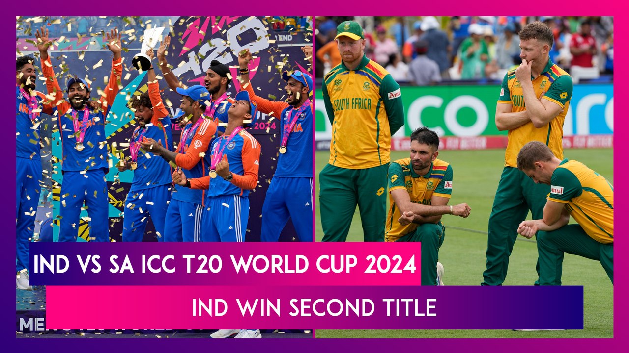 IND vs SA ICC T20 World Cup 2024 Final Stat Highlights: India Win Title After 17 years