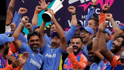 খেলোয়াড় হিসেবে না পারলেও কোচ হয়ে করে দেখালেন! T20 বিশ্বকাপ জয়ের পরেই প্রতিক্রিয়া দ্রাবিড়ের