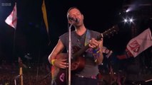 Coldplay bring Michael J. Fox on stage at Glastonbury