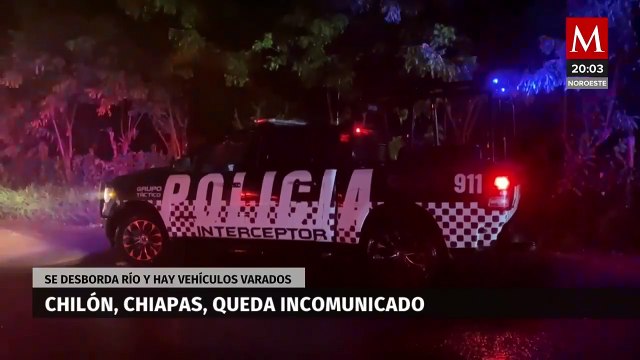 Fuertes lluvias dejan incomunicado al municipio de Chilón en Chiapas