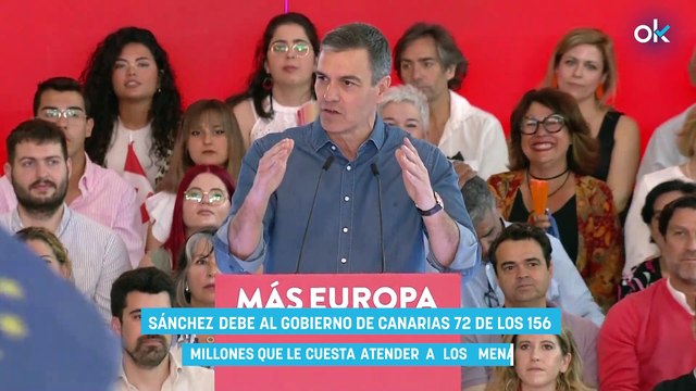 Sánchez debe al Gobierno de Canarias 72 de los 156 millones que le cuesta atender a los menas