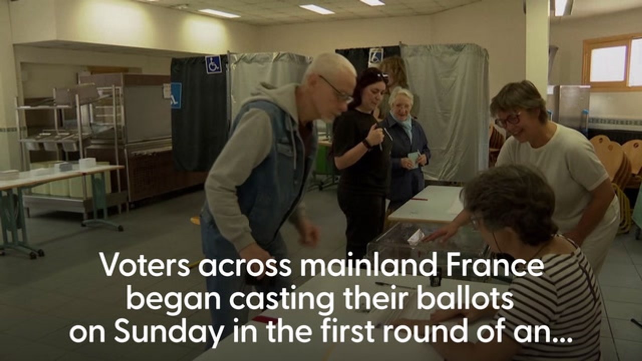 Far Right Leads In Polls As Voting Begins In France’s Parliamentary Election