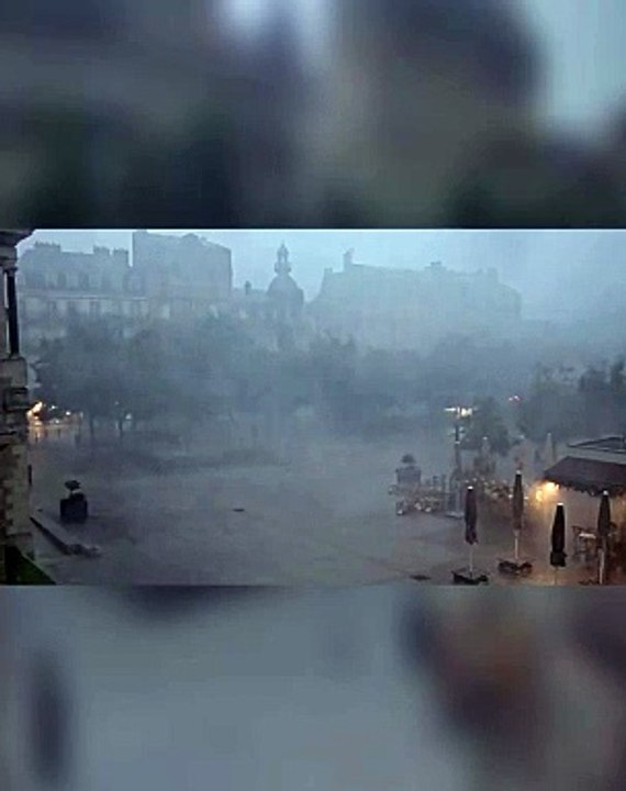 Tempestade em Troyes, França