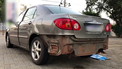 Acidente envolvendo Corolla é registrado na Rua Recife