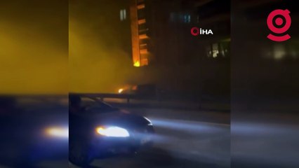 O anlar kamerada: Bursa'da seyir halindeki otomobil alevlere teslim oldu