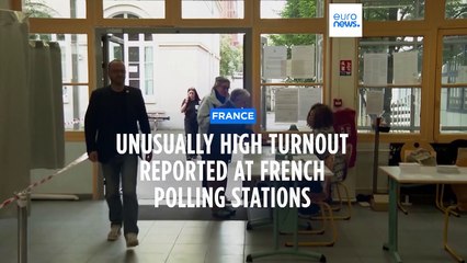 High turnout of 59% at 5pm in the French legislative election
