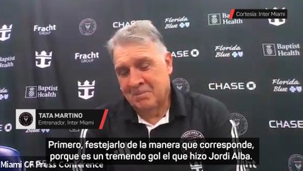 El Tata Martino se rinde a Jordi Alba